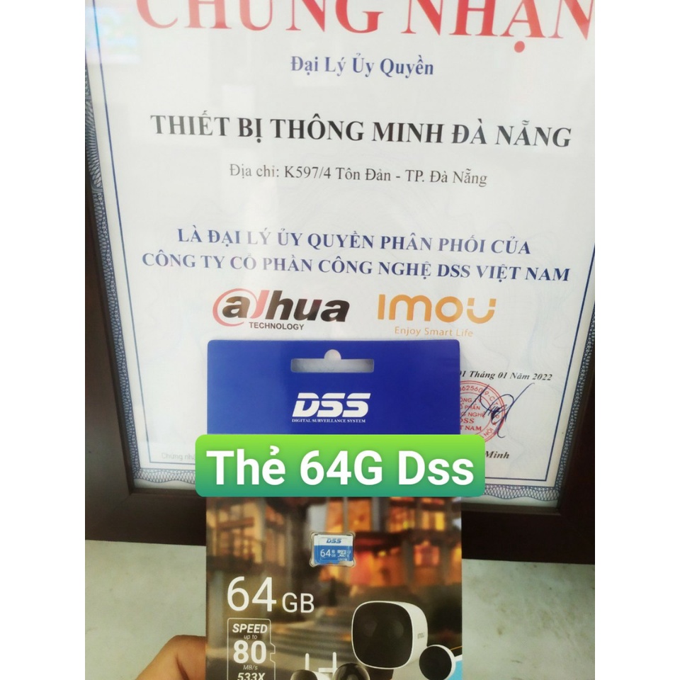 Thẻ nhớ imou 64GB/32GB dành cho Camera Imou, Ezviz... Chính hãng DSS, Bảo hành 24 Tháng đổi mới