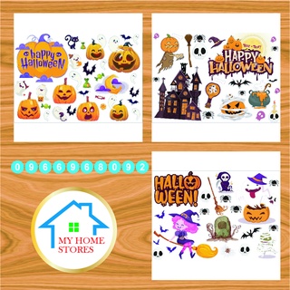 Decal halloween , trang trí halloween , dán kính , dán tường trang trí MyhomeStore