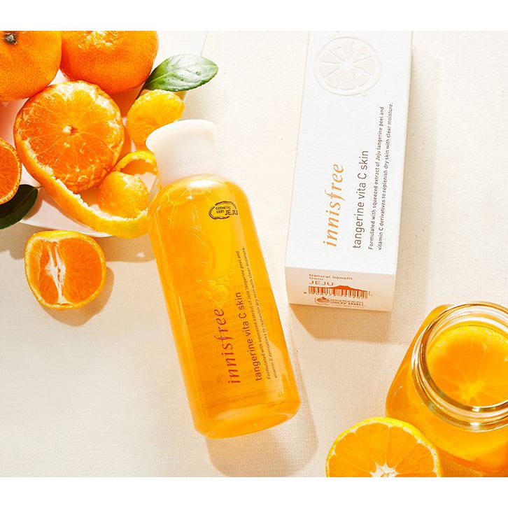 Nước Hoa Hồng Dưỡng Sáng Da Innisfree Tangerine Vita C Skin