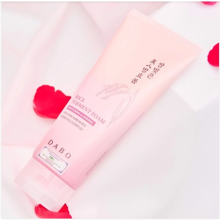 Sữa rửa mặt gạo lên men tự nhiên sáng da, mờ thâm nám Dabo Ferment Foam 180ml