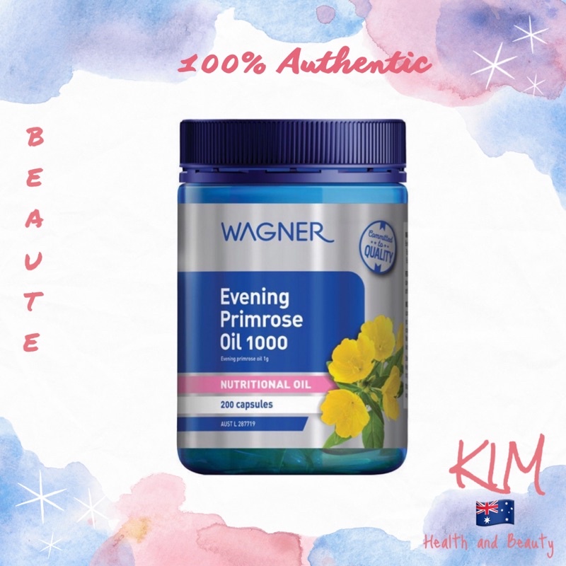 [Bill Úc] Tinh dầu hoa anh thảo Wagner Evening Primrose Oil 1000 đẹp da, chống lão hóa, cân bằng nội tiết tố