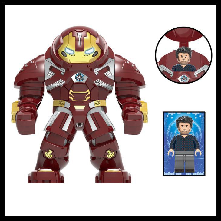 Mô Hình Đồ Chơi Lego Iron Man Hulkbuster Mark 44 + Mark 42