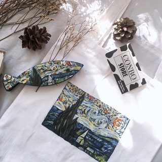 Túi tote Van Gogh kèm cá gỗ