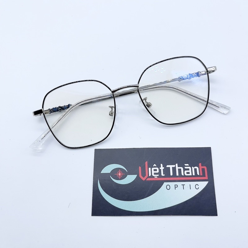 gọng kính cận lục giác cao cấp lắp được cận viễn loạn LG134