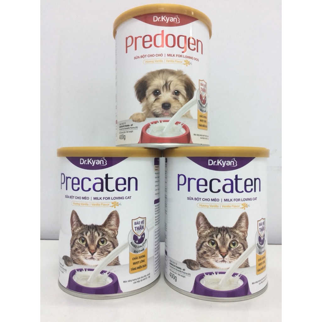 [Mã PET50K giảm Giảm 10% - Tối đa 50K đơn từ 250K] Sữa bột cho mèo hộp 400gr dành cho mèo con,mèo bầu, mèo ốm