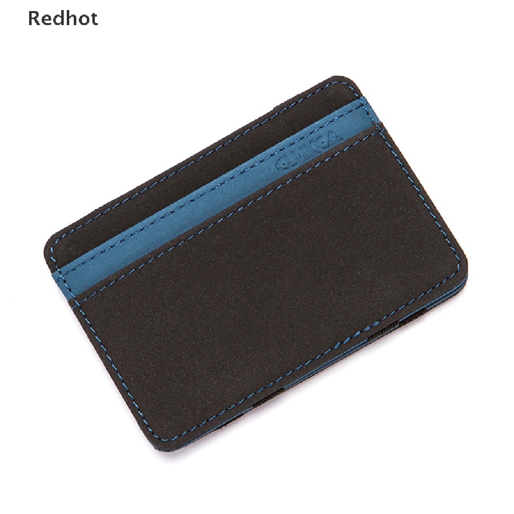 &lt; Redhot &gt; Ví Da Đựng Tiền Dây Thun Mỏng Có Kẹp Tiền Thần Kỳ Dành Cho Nam