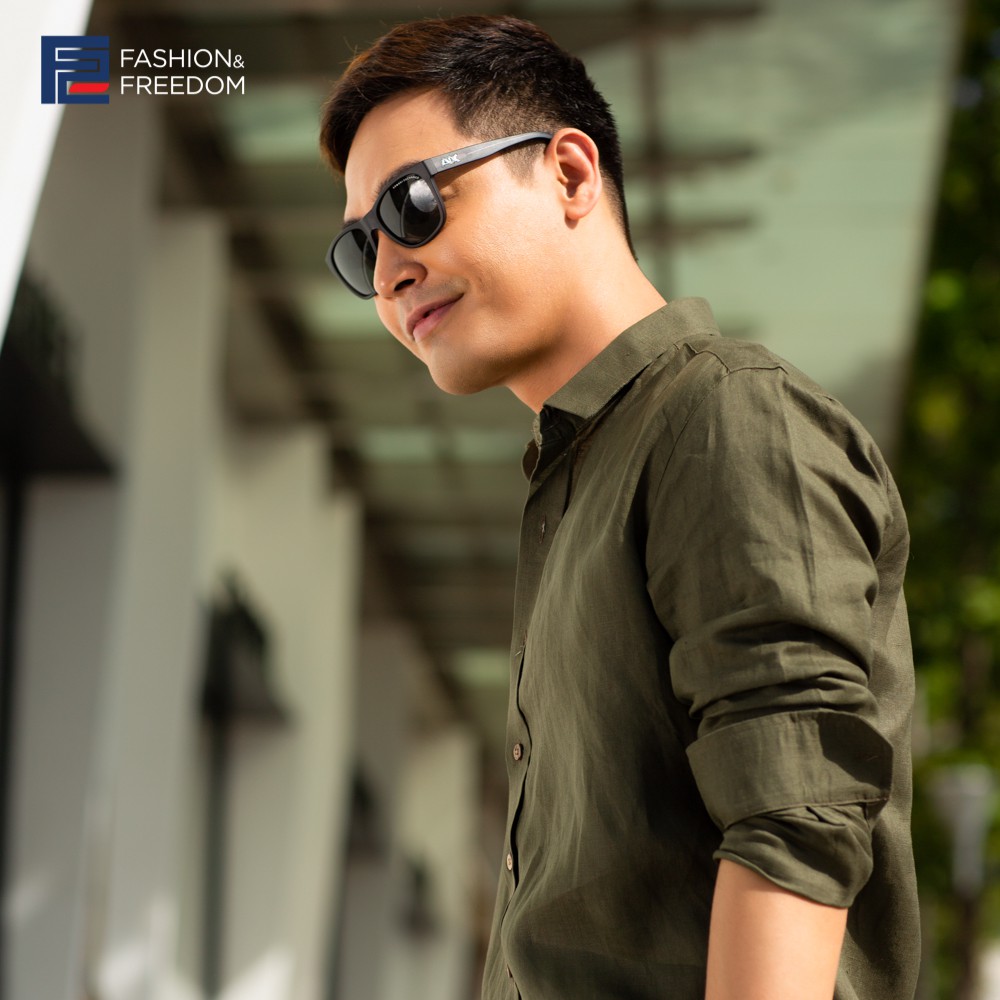 Áo Linen Xanh Rêu F2 Fashion & Freedom