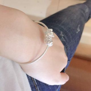 Lắc tay cứng bạc