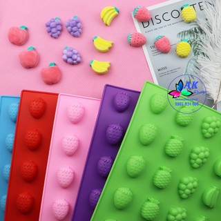 2501.063 KHUÔN SILICONE 25 TRÁI CÂY MÀU