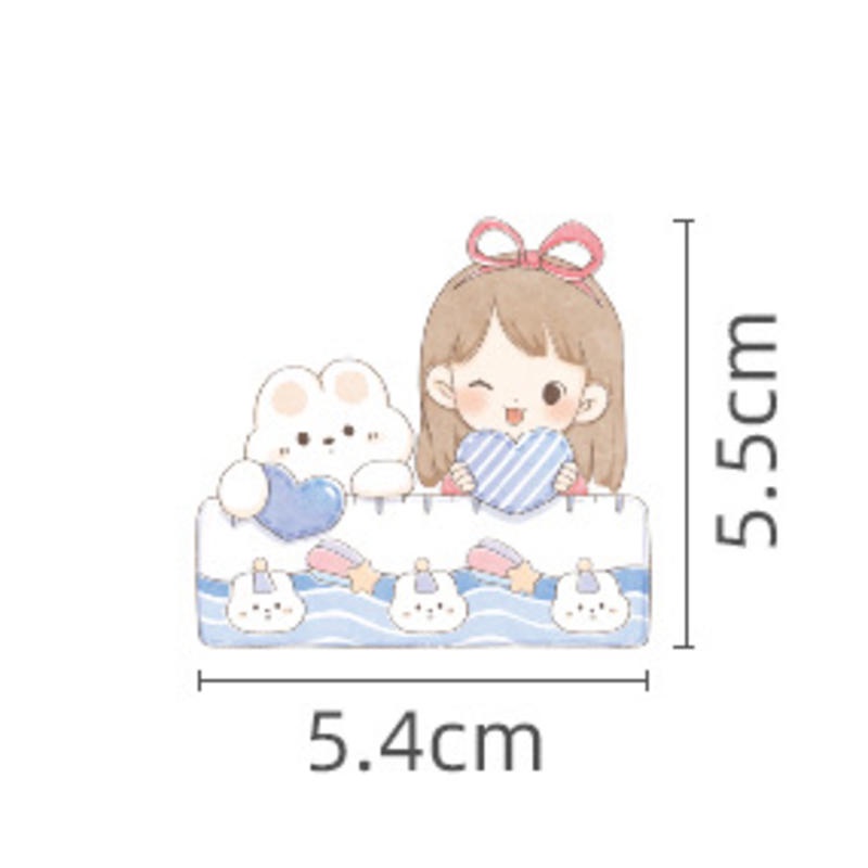 ⭐ iLado ⭐【1 PC】 sticker PET Không Thấm Nước Nhãn Hình Dán Cute Sticker Dễ Thương Sticker Trang Trí Sổ Hình Dán Sticker Trang Trí Sổ Dán Sổ Lưu Trữ Sticker Tập Vở Hiểm Bộ Sticker Nhãn Dán Sổ Chiết Lưu Trữ