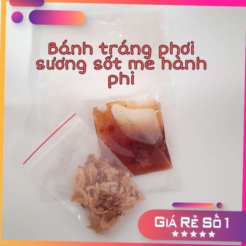 Bánh tráng phơi sương sốt me hành phi