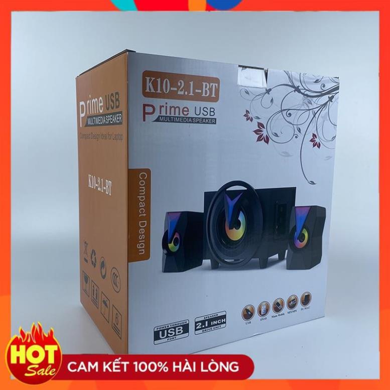 [Xịn] Loa bluetooth vi tính máy tính để bàn bass mạnh mini cây để bàn mini đẹp chất có dây giá rẻ LUVIBA K10