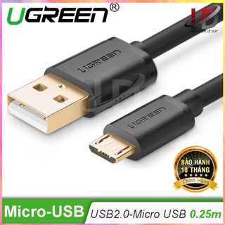 [Freeship] Dây Micro USB 2.0 sang USB mạ vàng UGREEN US125 - Hàng chính hãng