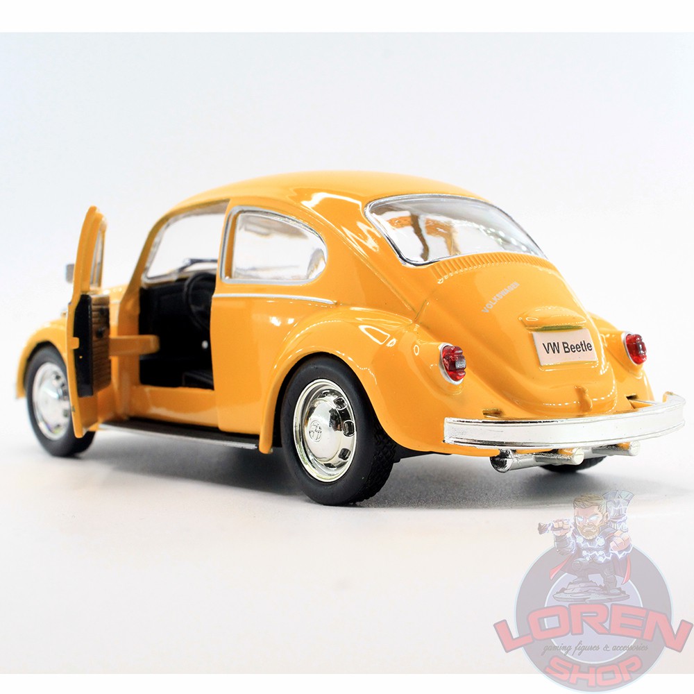 Mô hình ô tô kim loại tỷ lệ 1:36 Volkswagen Beetle 1967, xe hơi đồ chơi cổ chạy cót lorenshop