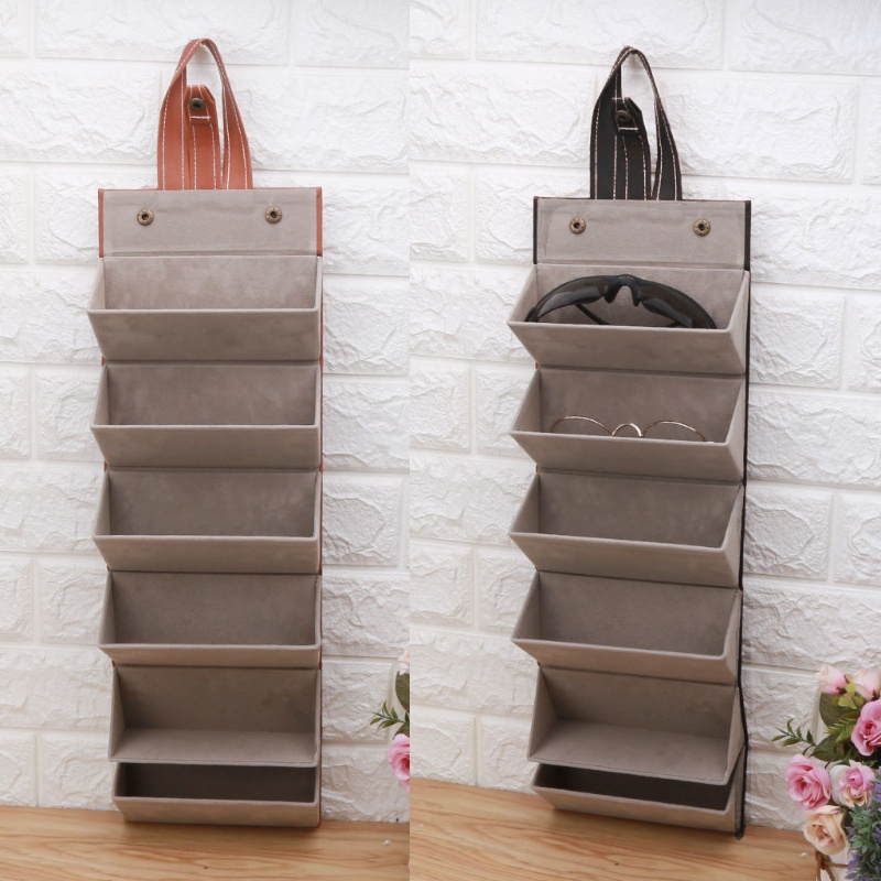 Hộp đựng mắt kính 10MK bằng da PU có 6 ngăn tiện lợi