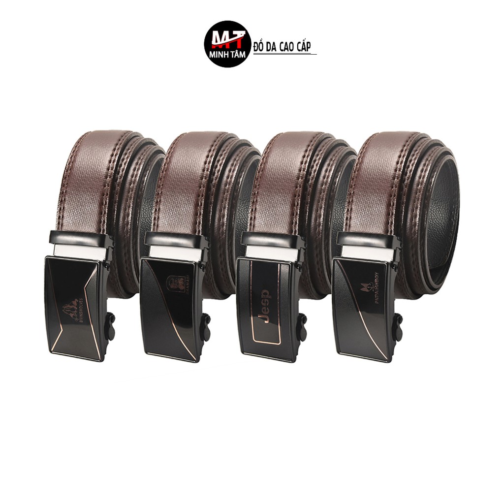Thắt lưng nam Minh Tâm da PU , khóa kiểu tự động MT-134P