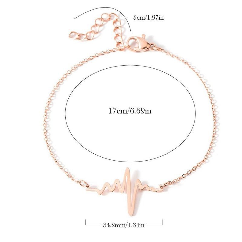 Vòng Đeo Tay Hình Nhịp Tim Đơn Giản Cho Nữ | BigBuy360 - bigbuy360.vn