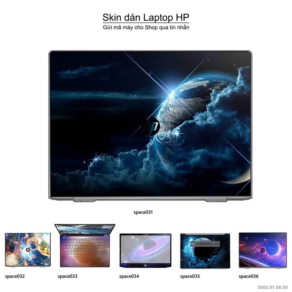 Skin dán Laptop HP in hình không gian _nhiều mẫu 6 (inbox mã máy cho Shop)