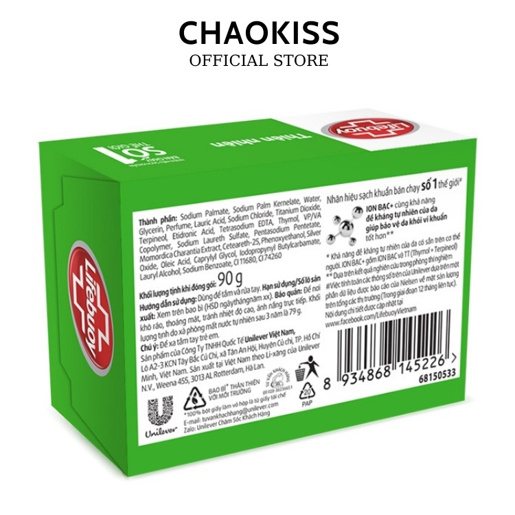 Xà phòng Lifebuoy Matcha khổ qua thiên nhiên và sạch khuẩn 90g