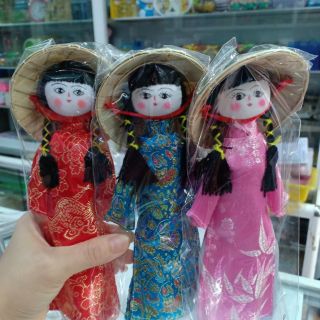 Búp bê cô gái đội nón lá (20 cm)