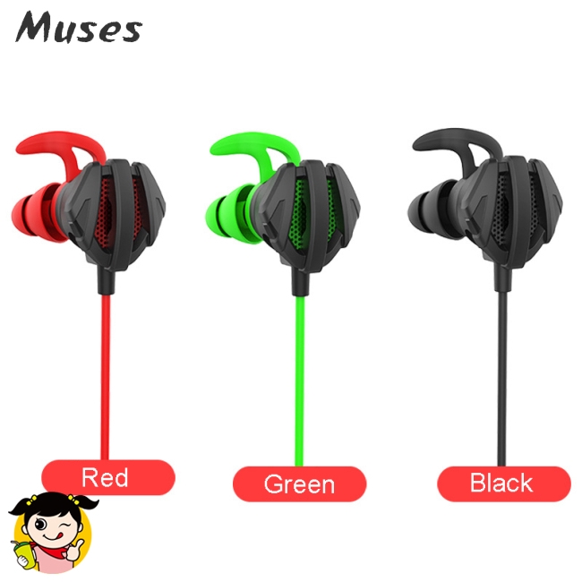 Tai nghe nhét tai chơi game có dây Muse07 tích hợp micro và nút điều chỉnh âm lượng 7.1 cho PUBG PS4 CSGO