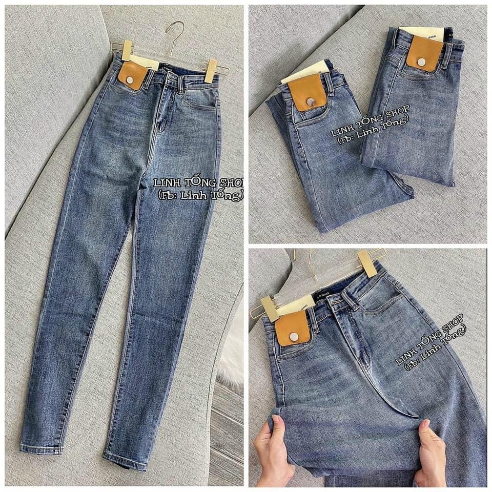 Quần jeans ôm cạp cao mã 65 (kèm ảnh thật,video)