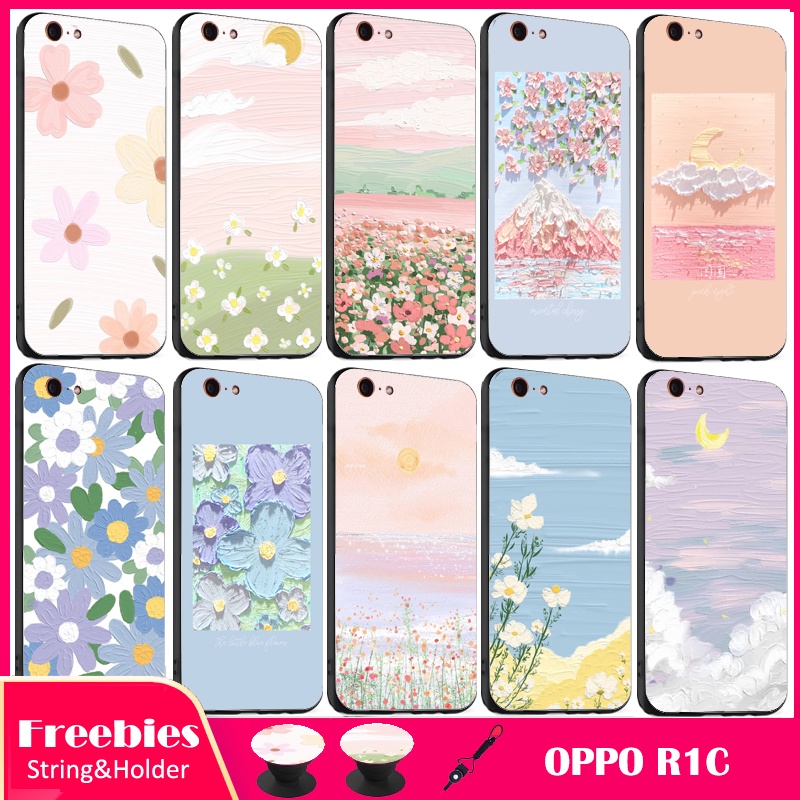 Ốp Lưng Mềm Họa Tiết Hoa Xinh Xắn Cho OPPO R1C/R8207/R1X