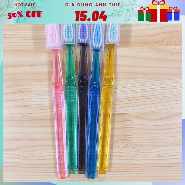 BÀN CHẢI ĐÁNH RĂNG DR HAPPY CÓ NẮP ĐẬY - BÀN CHẢI ĐÁNH RĂNG NGUYÊN LON 25 CÂY