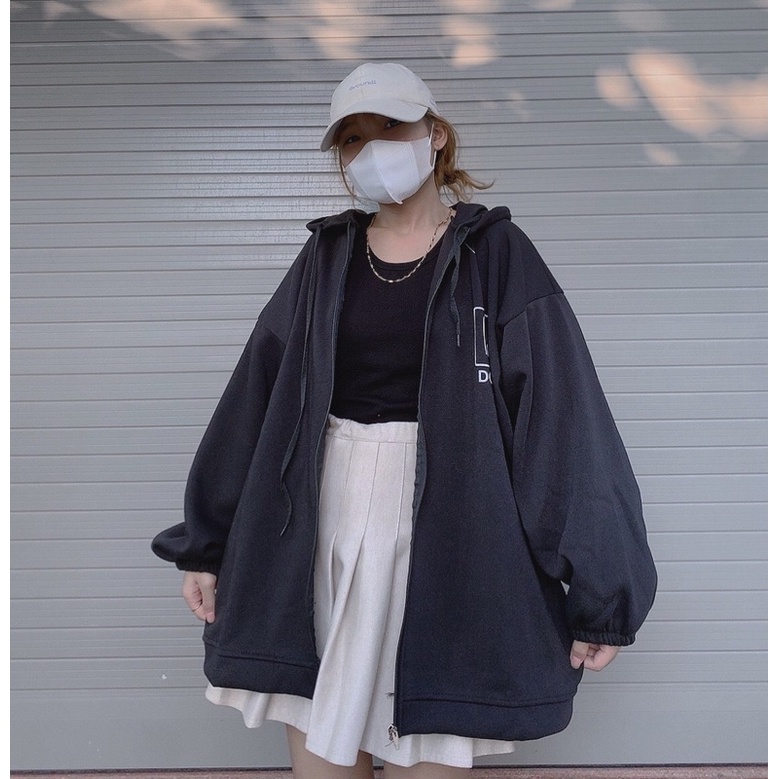 [ ẢNH THẬT ] ÁO KHOÁC NỈ MÈO DORIS ĐEN FORM RỘNG UNISEX (ẢNH THẬT Ở CUỐI) | BigBuy360 - bigbuy360.vn