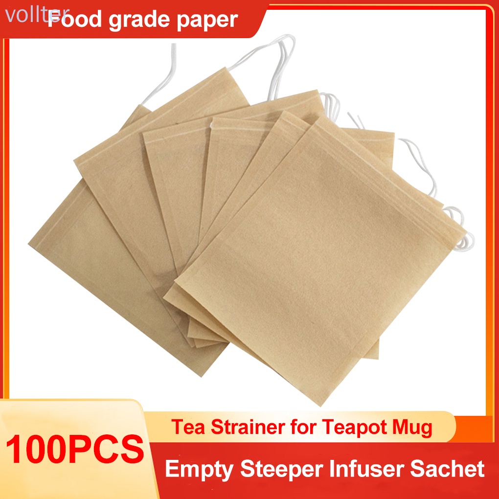 Set 100 Túi Lưới Lọc Trà Có Thể Tái Sử Dụng