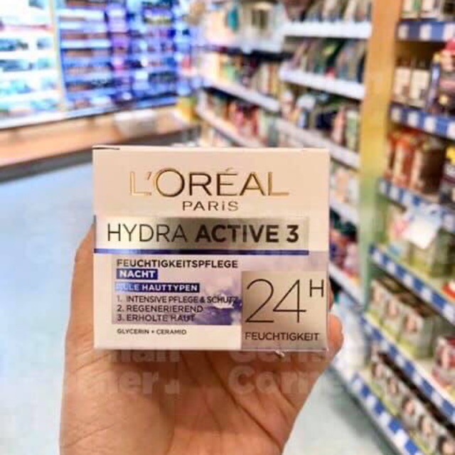 Kem dưỡng da ban đêm giữ ẩm L’Oreal Paris Active