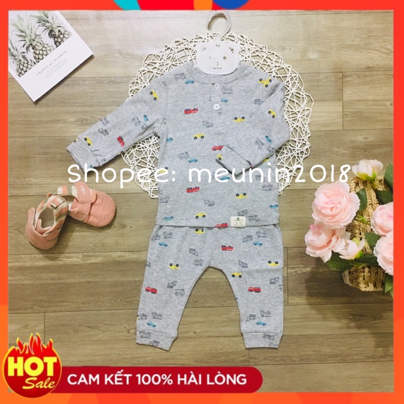 Bộ sơ sinh siêu rẻ chất cotton đẹp hãng Litibaby cho bé trai- bé gái size 6m