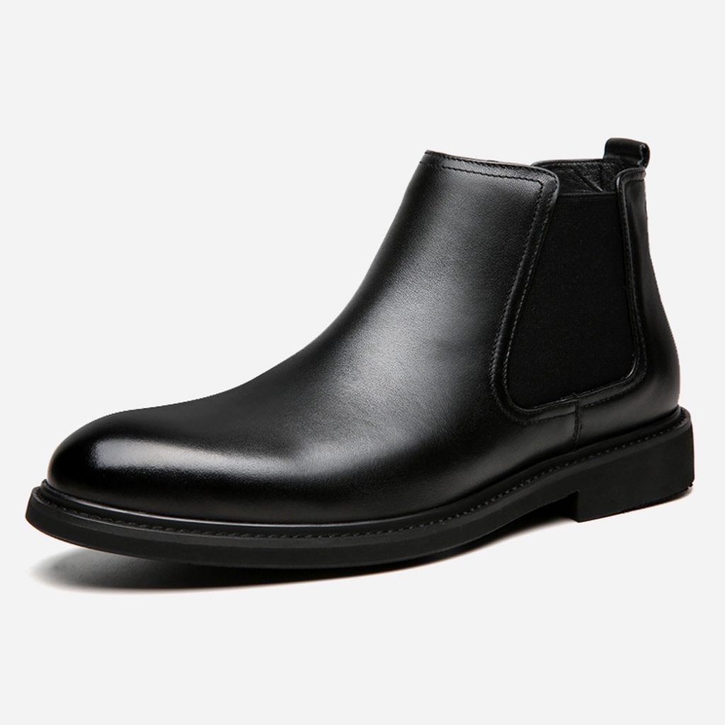 Giày Chelsea Boot Nam Tôn Dáng Classic Hàn Quốc Cổ Lửng Tăng Chiều Cao Đức Linh GDA025