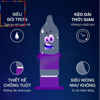 Bao cao su Durex Invisible Extra Thin Extra Sensitive Mỏng vô hình 10 bao