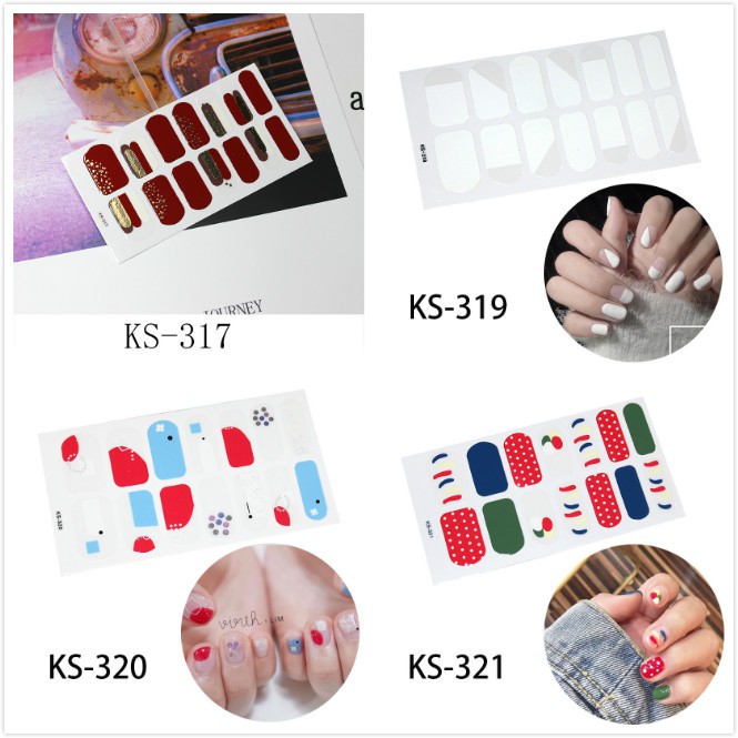 Bơ móng tay sticker đầy đủ sticker sơn móng tay patch nail film