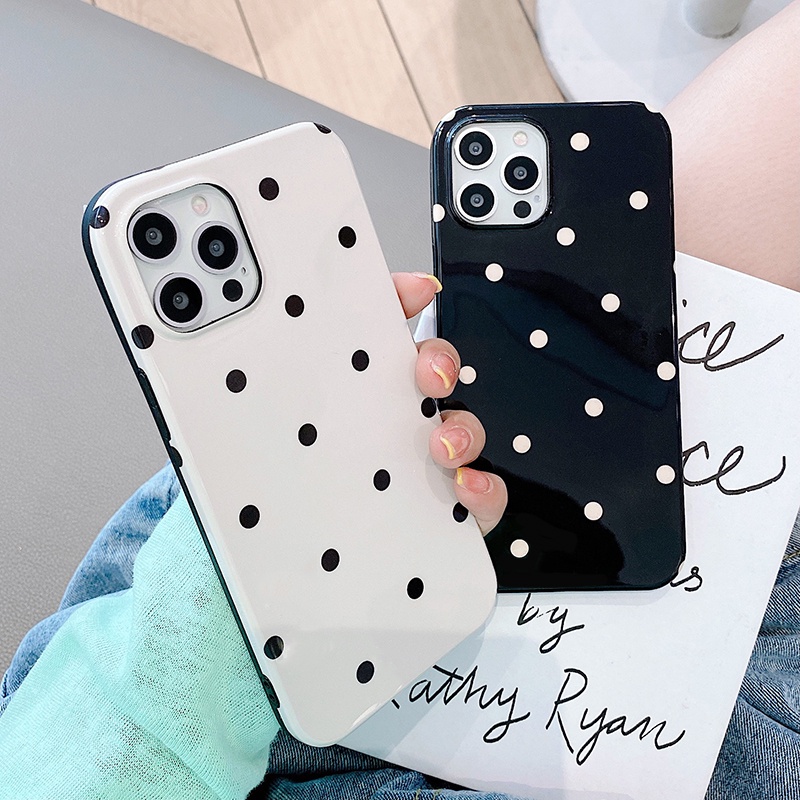 Ốp Lưng tpu silicone Họa Tiết Chấm Bi Cho iphone 15 14 13 11 12 pro max 12pro 13pro 14pro 15pro 14promax 15promax x xs max xr