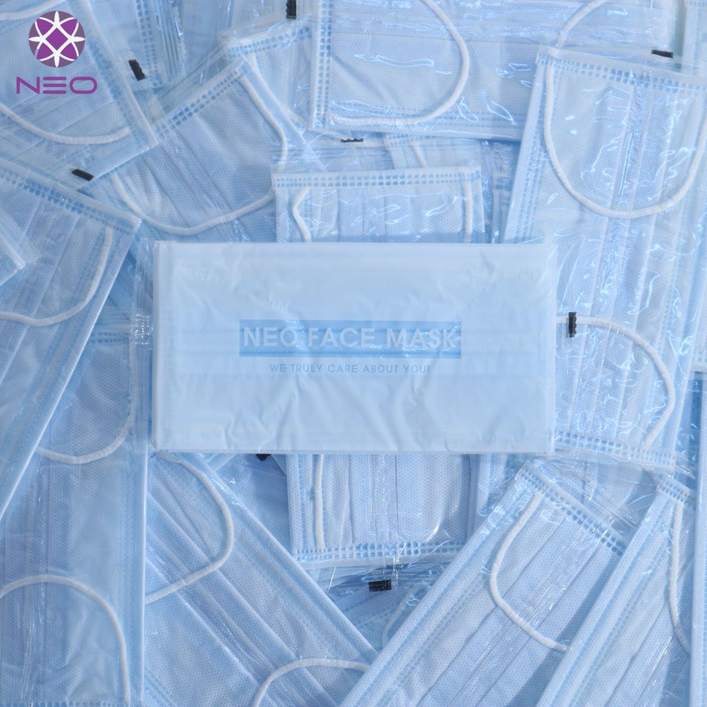 Khẩu Trang Y Tế Kháng Khuẩn NEO Hộp 50 Cái Đóng Gói Từng Cái Xuất Khẩu Mỹ và Châu Âu Vệ Sinh An Toàn Cho Mọi Nhà | BigBuy360 - bigbuy360.vn
