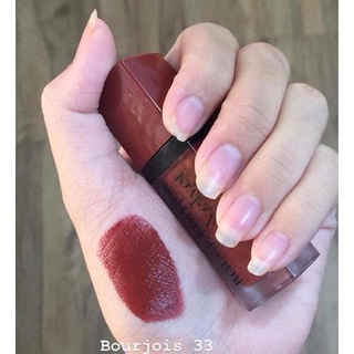 Son Bourjois velvet 33, BJ 33 đỏ nâu đất