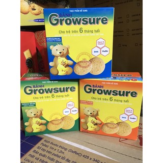 Bánh growsure 168g cho bé trên 6 tháng tuổi đủ vị cho bé yêu