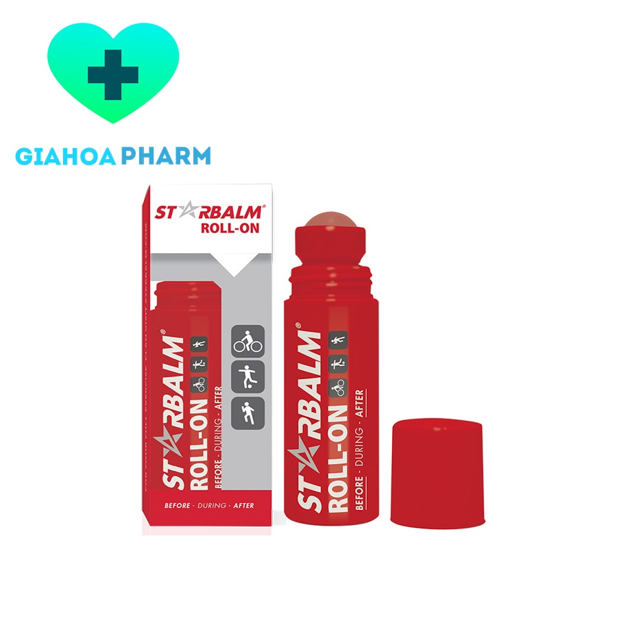 Chai lăn làm nóng cơ Starbalm Roll on làm ấm cơ khớp trước, sau khi vận động, giúp thư giãn cơ, khớp, tăng tuần hoàn máu