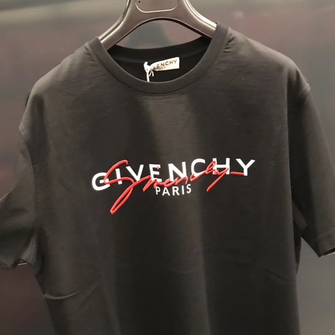 Givenchy Áo Thun Ngắn Tay Dáng Rộng In Chữ Logo Paris Cá Tính