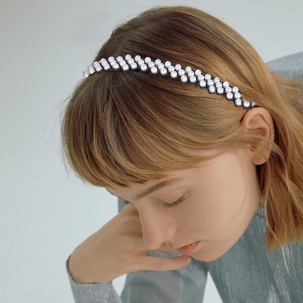 NICKOLAS Băng Đô Cài Tóc Gợn Sóng Chống Trượt Cho Nữ