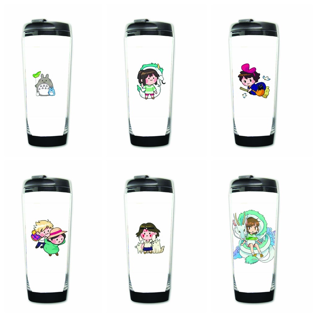 Bình đựng nước in hình Spirited Away - Vùng Đất Lình Hồn anime chibi