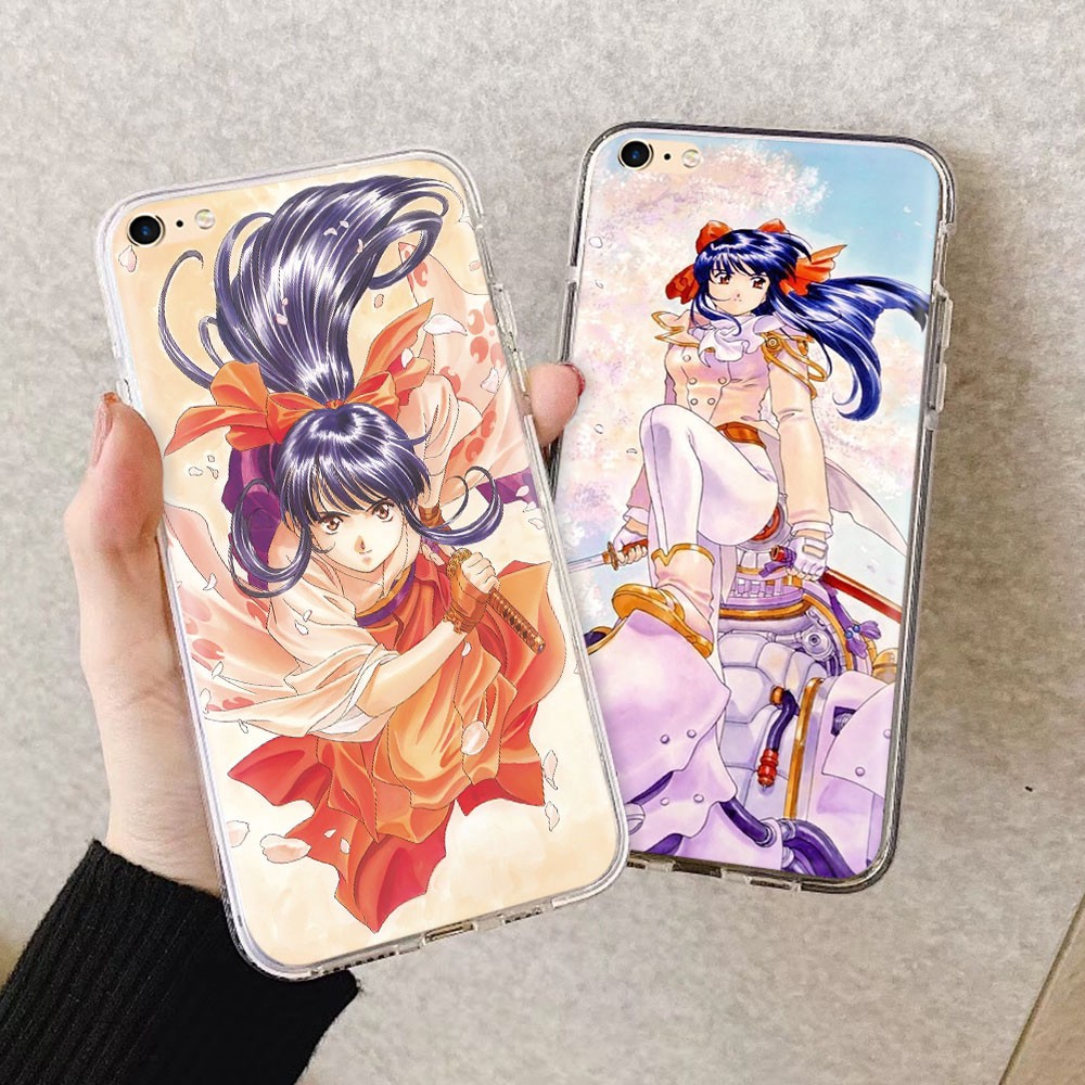 Ốp điện thoại mềm trong suốt in hình game Sakura Wars 241GT cho iPhone 8 7 6s 6 plus 5 5S SE 5C 4 4s