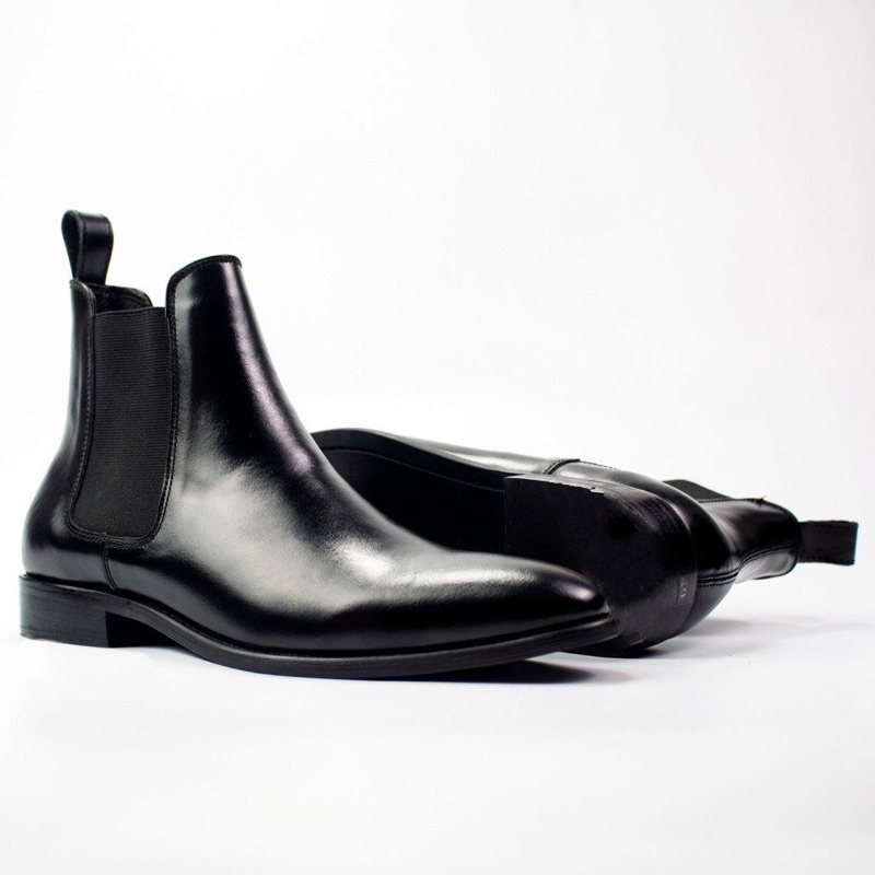 Giày Da Bò Chelsea Boot Cao Cỗ | Kèm Quà Tặng
