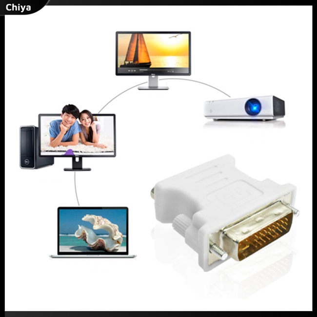Đầu Chuyển Đổi Dvi-I 24 + 5 Pin Dvi Sang Vga Chuyên Dụng Cho Pc Laptop