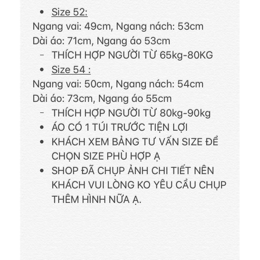 ÁO COTTON TRUNG NIÊN VẢI DÀY