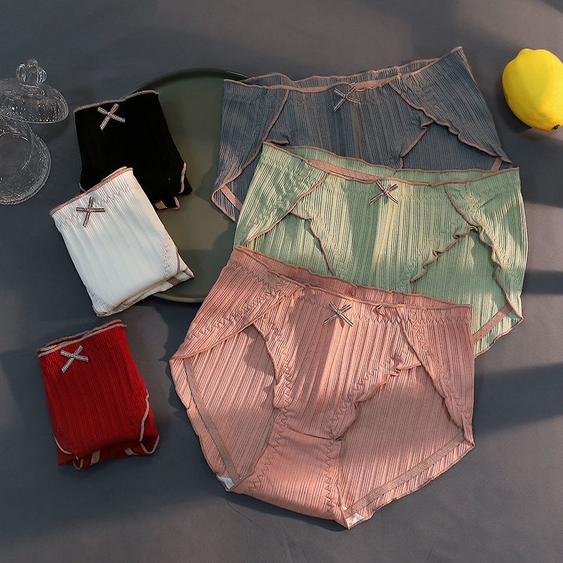 Quần Lót Cotton Kháng Khuẩn Lưng Vừa Không Đường May Quyến Rũ Cho Nữ