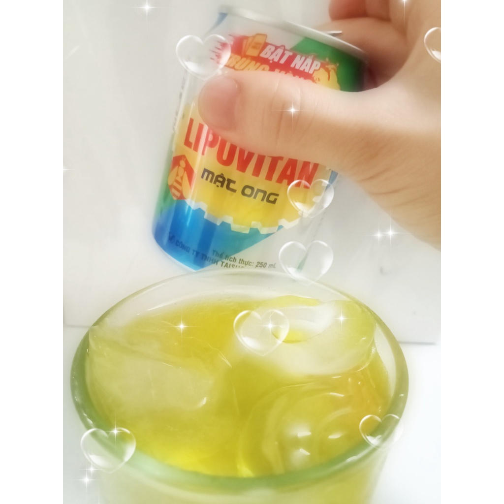 Nước tăng lực Lipovitan Honey thùng 24 Lon x 250ml