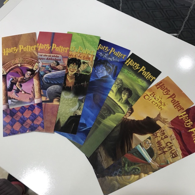 Bookmark Harry Potter Bộ bìa hoạt hình 2001, 2016 - Bản Tiếng Việt